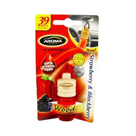 Ambientador Frutos Rojos Aroma CAR Wood